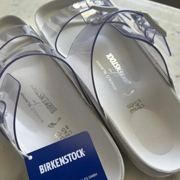 Birkenstock X Manolo Blahnik Arizona Slide SZ 38 NWT - Picture 7 of 10